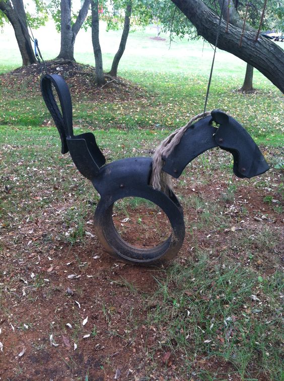 horse tire swing
