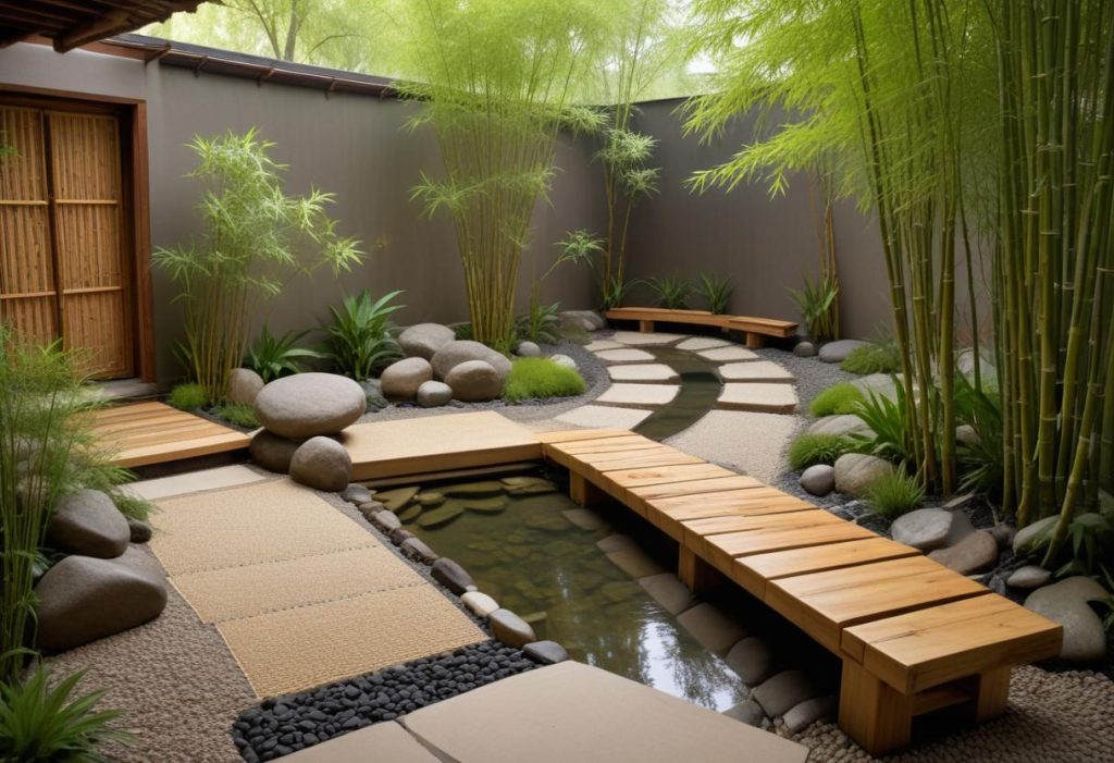 minimalist zen garden japanese-style